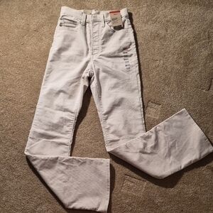 Levi's White High-Rise Straight Jeans